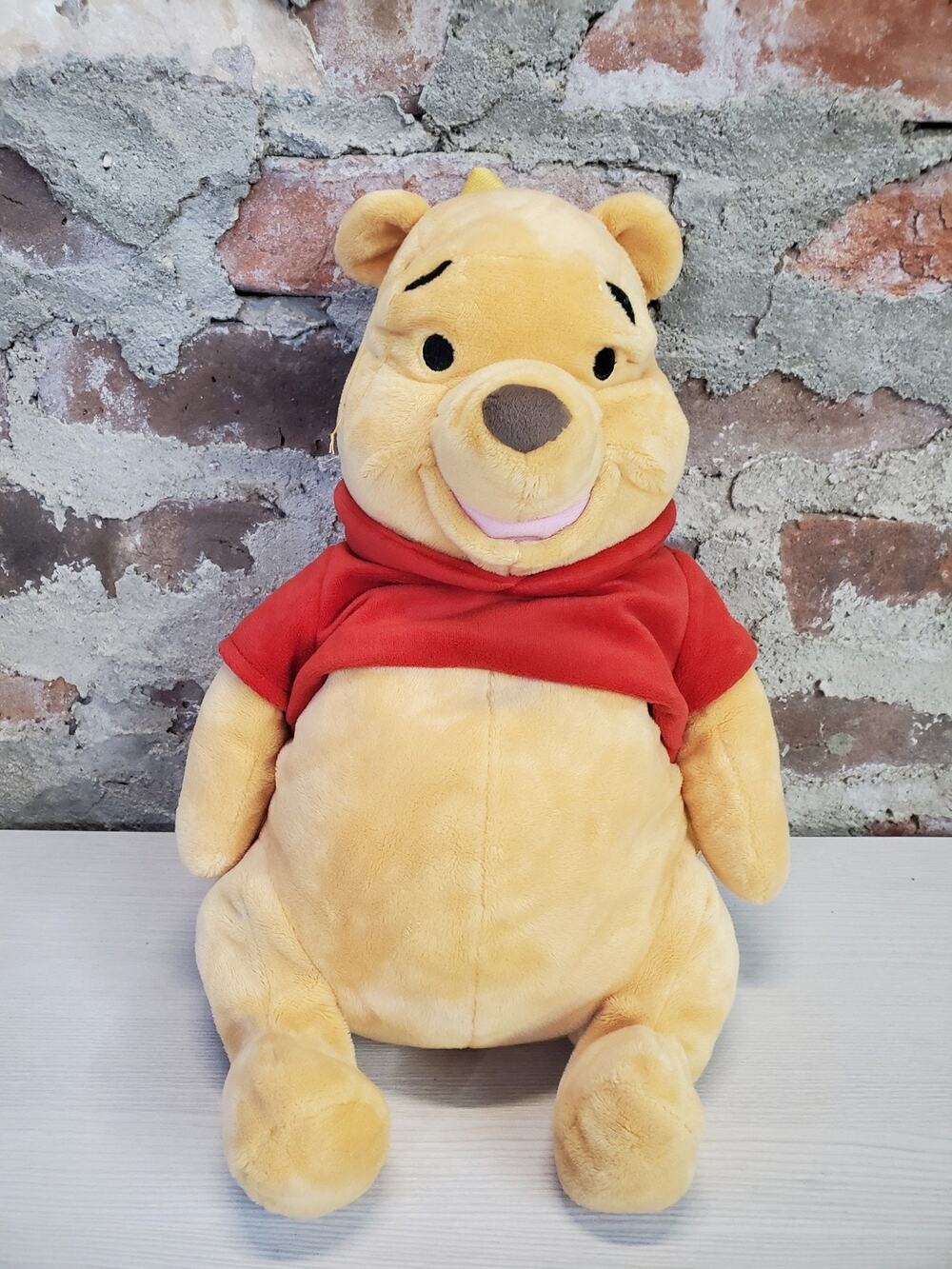 Disney Winnie Pooh Plush Backpack Stuffed Animal 14 Inch Kids Yellow Red